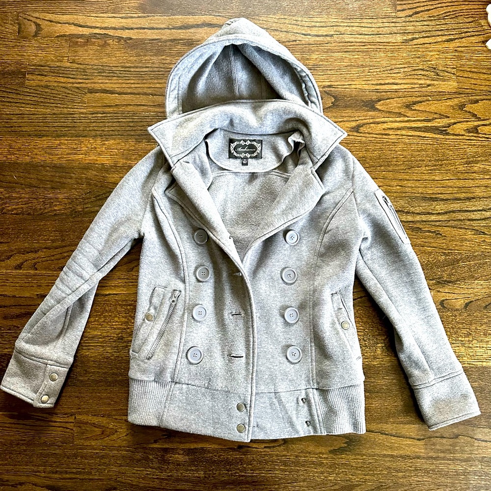Ambiance Gray Button Up Jacket. Women’s. Size S.